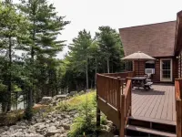 Summer & Fall Availability!! Private Coastal Log Cabin, View of the Maine Coast.