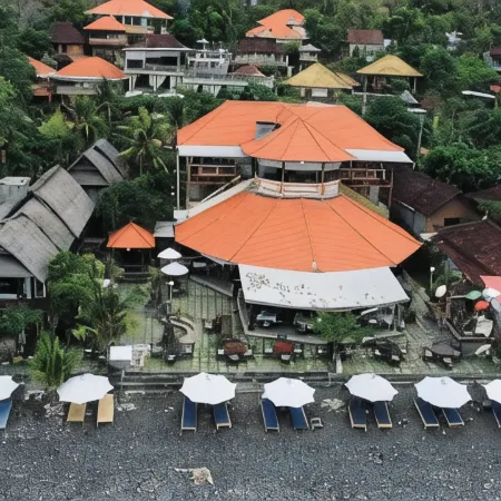 Amed Cafe & Hotel Kebun Wayan Отели рядом с достопримечательностью «Пляж Амед»