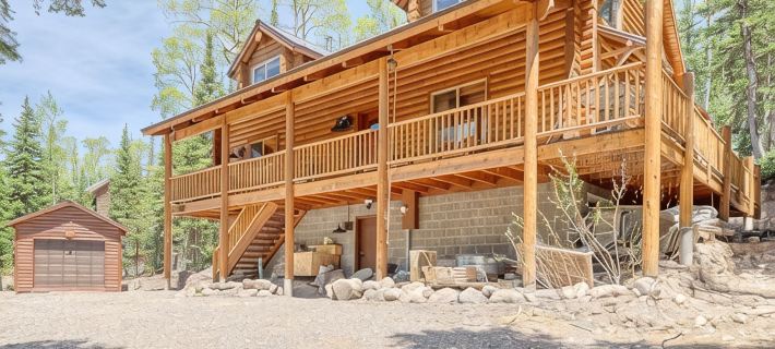 Authentic Log Cabin with Luxuries ブライアン・ヘッドのホテル