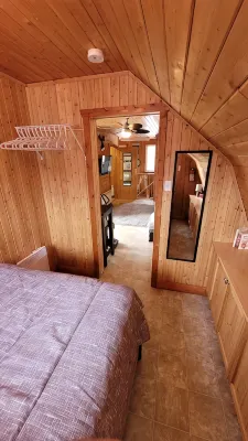 Modern Costa Del Sol Flat Overlooking Pokemouche River, with swimming off dock.