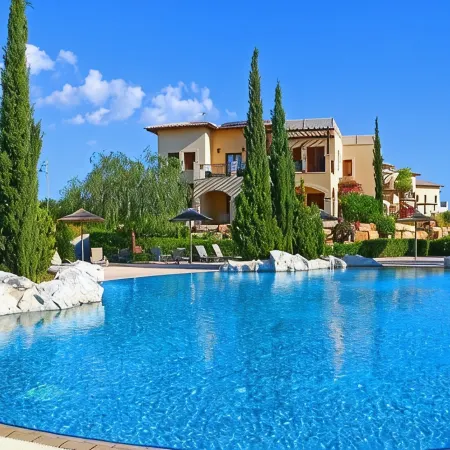 Aphrodite hills, Anatoli, 2 bedroooms apt , large terrace, 2 min from the pool