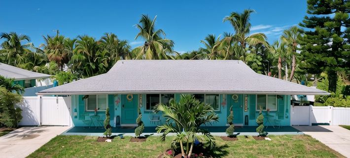 Charming 2Bed Ami  Beach Cottage  1/2 of a Duplex, 3Min Walk to Beach 홈즈비치 호텔