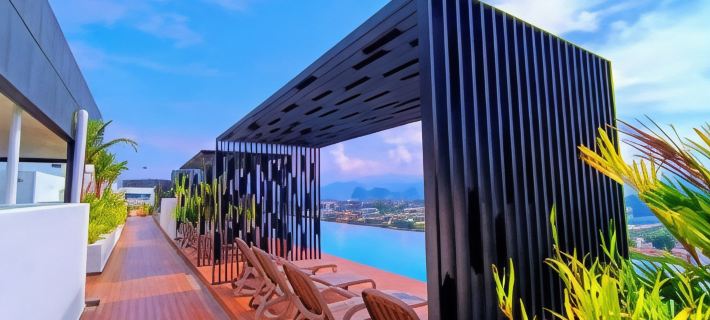 Skyline Suites l The Horizon Ipoh by Grab A Stay l 1-8pax Hotéis em Ipo