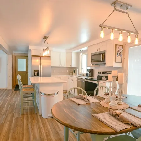 Ride your ATVs and snowmobiles directly from the house!