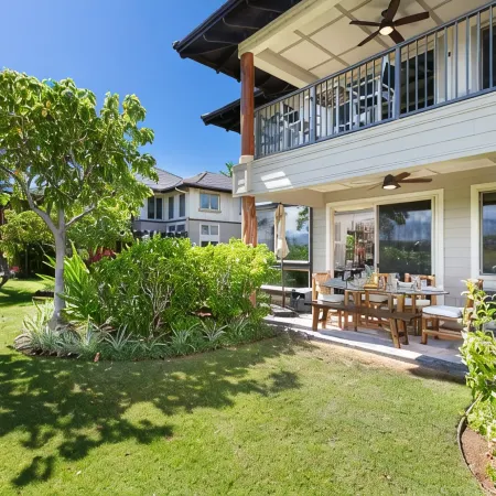 Sophisticated freshly remodeled two story Golf Villa w/Private Beach Club