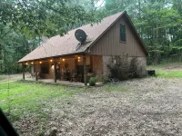 Priv 80 secluded spa cabin retreat in woods nature ATV trails fish hunt relax