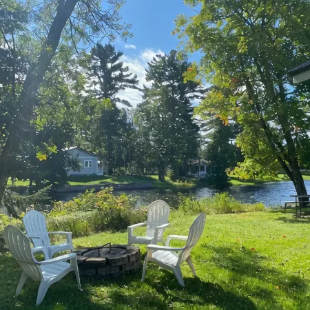 Waterfront cabin with access to Long Lake and Mud Lake.
