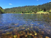Cozy Middle Fork Cabin.                          Across from Clearwater River - Hytter