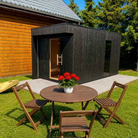 Modern Wood House in Rewal With a Terrace