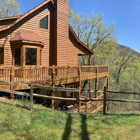 A Perfect View! Dog Friendly Cabin at The Top of The Mountain!