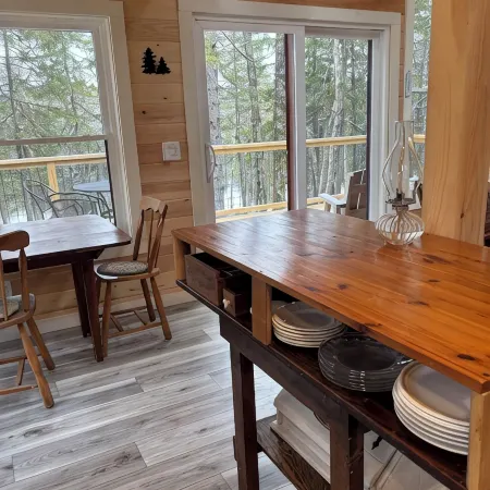 Secluded Lakefront, Dog-Friendly Cabin with Canoe, 7 Miles from the Ocean