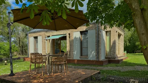 House on the lakeshore with 360 ° view, with canoe, barely frequented swimming area - Boutique