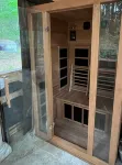 Priv 80 secluded spa cabin retreat in woods nature ATV trails fish hunt relax