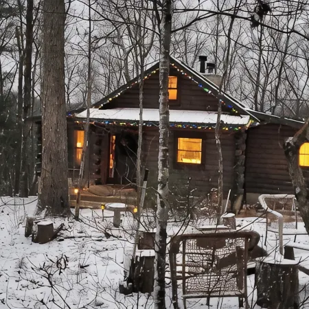 Cozy Cabin on 11 acres w/ Lake&Mtn Views. wifi, great cell svc moderated AC.