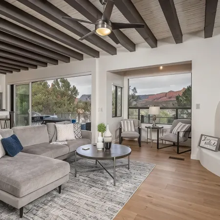 Uptown Sedona Retreat • Spanish Style Home with Stunning Red Rock Views