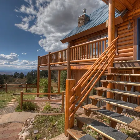 Log Cabin near Historic Cripple Creek, Hot Tub and Spectacular Views!