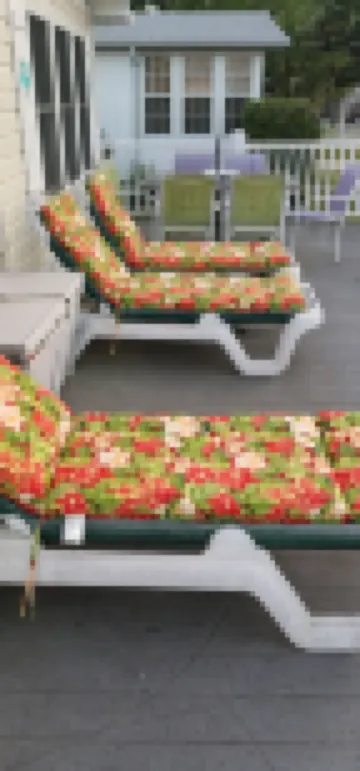 “Tiki time Getaway” -dog friendly, sleeps 6. Corner of splash pad and pool.