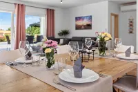New villa Maris with private pool just 500m from beach