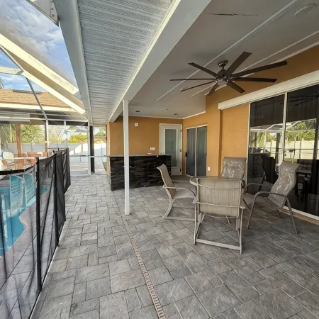 The Perfect Gateway Home with a large pool area, Gazebo, all fenced in.