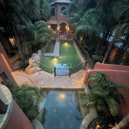 The Casita is a stunning villa in a tropical oasis in historic downtown DeLand.