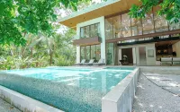 4Br/3.5BA AC Villa, 200m from Beach with Amazing Private Pool, Garden & Parking