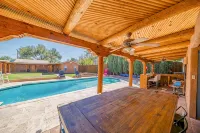 Right At Home-Midland Adobe Compound with Pool and Fire Pits and Billiards