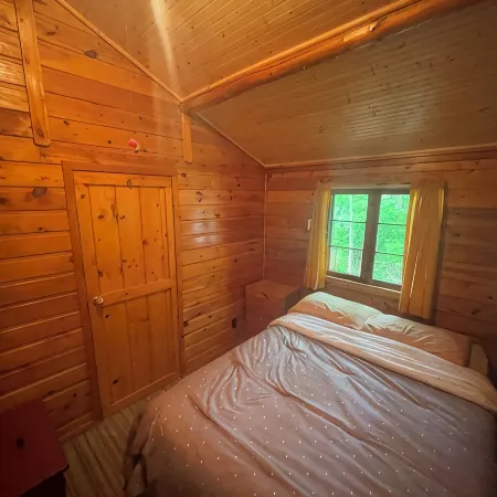 Cabin 3 'Kingfisher' 1 Br, 2 pp, Overlooks Lake, Access to Boats!