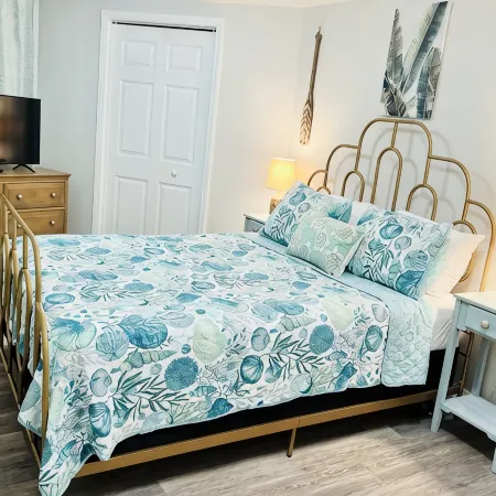 2 bd 1 bath home - King bed - close to beaches&downtown - backyard with firepit