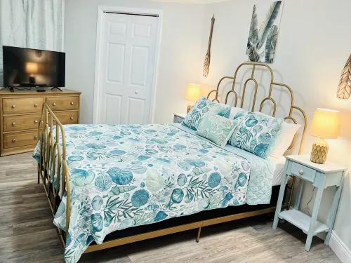 2 bd 1 bath home - King bed - close to beaches&downtown - backyard with firepit - 3 estrellas