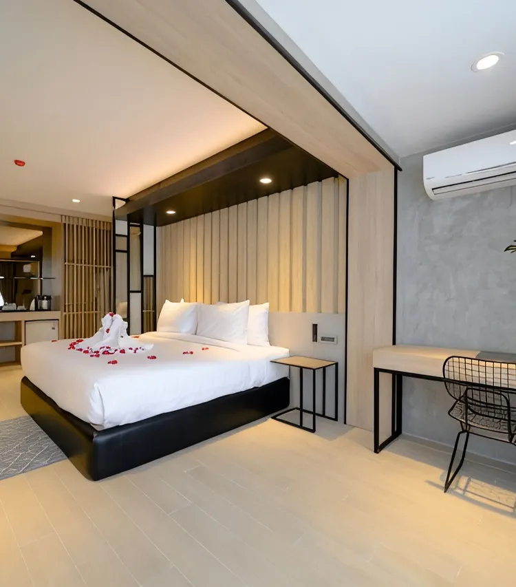 ห้องดีลักซ์พรีเมี่ยมพร้อมอ่างสปา