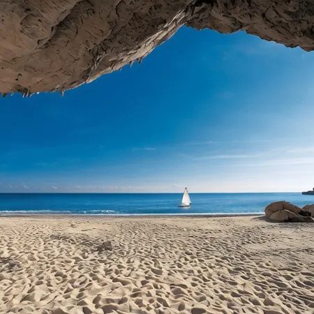 Attic with sea view just 30 meters from the beaches with parking space in the courtyard!