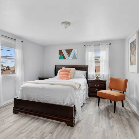 FULLY RENOVATED apt w/water views and deck near beach& marina