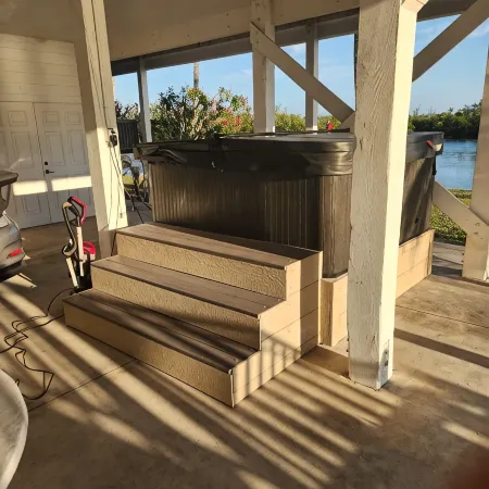 Large home on private penninsula with waterfront and views on three sides.
