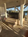 Large home on private penninsula with waterfront and views on three sides.