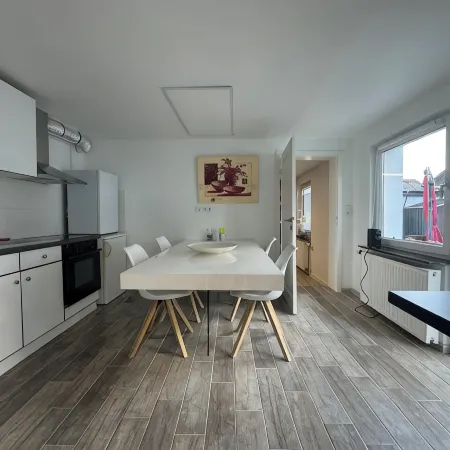 Bungalow / Apartment "KüstenNest" 60m² near the Baltic Sea. fully equipped kitchen