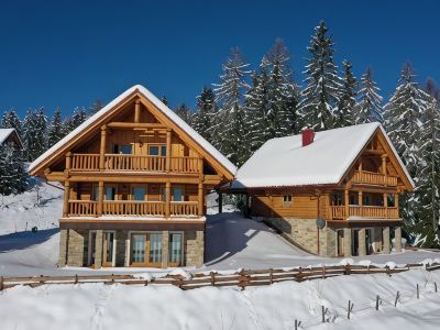 Living above the clouds in a log cabin
