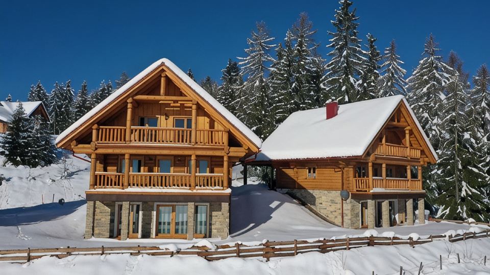 Living above the clouds in a log cabin