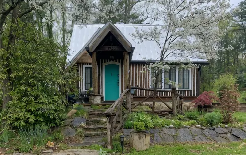 Authentic NC Log Cabin~Pond View~Hot Tub~Fresh Eggs - Chalets