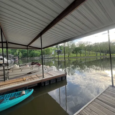 Spring Pond Cabin at White Buffalo Lodge;Family-sized with lake access