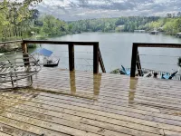 A-Deck With a View. A unique lakeside home on Smith Lake