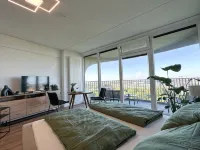 ☆Bright apartment☆Wide view☆12th floor☆Netflix☆Center☆ - balcony