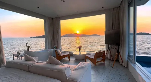 Manhua Island Lake View Homestay - สระว่ายน้ำแบบอินฟินิตี้