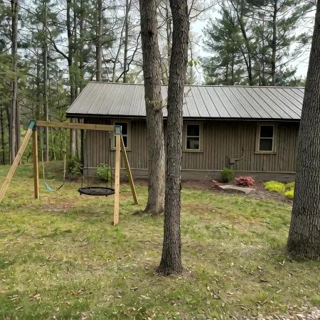 Riverfront cabin, on a secluded section of the Middle Branch, Pere Marquette