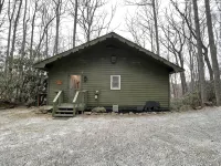 Mountain Resort Cabin with Outdoor Gas Firepit, and Mountain Stream!