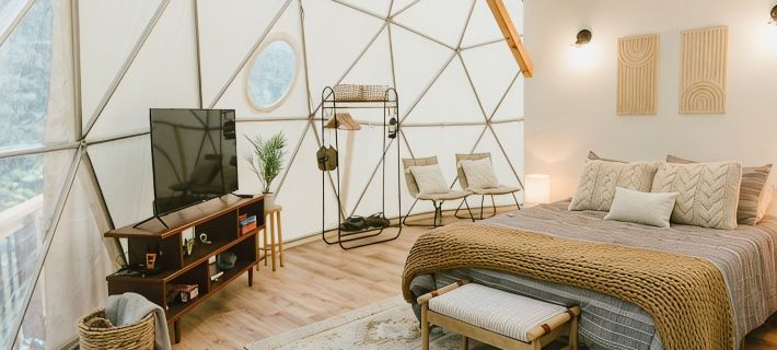"Home Sweet Dome" MODERN TREEHOUSE STAY w/ Hot Tub Hotels in Wolfe County