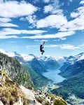 Mountain & Fjord View Apartment | Private Garden & Hot Tub - parking