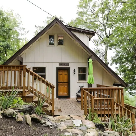 Escape the ordinary, discover the tranquility & warmth of this  A-Frame cabin