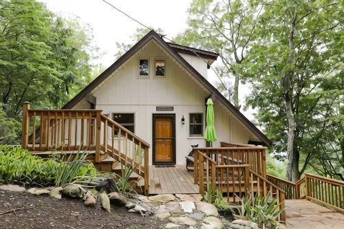 Escape the ordinary, discover the tranquility & warmth of this  A-Frame cabin