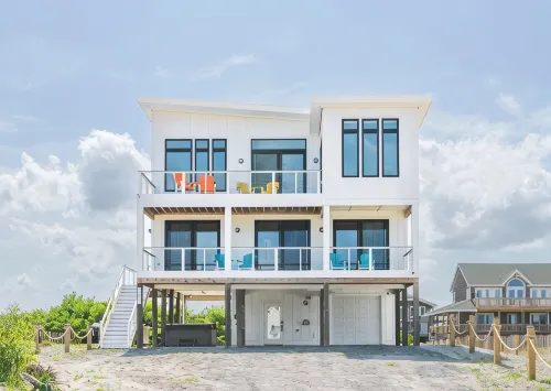Easy Breezy OBX - New Beautiful Modern Home on the 4x4 w/ Ocean Views & Hot Tub. - 4-Star