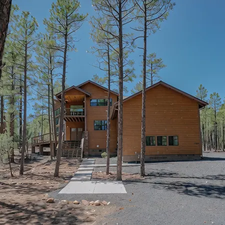 OASIS IN THE FOREST ON 1.25 ACRE BACKING TO NATIONAL FOREST WITH AC-PETS WELCOME